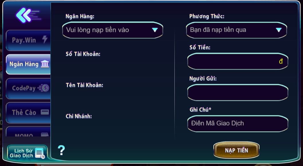 Nạp tiền 789 Club