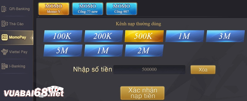 Cần phải điền đúng thông tin khi nạp tiền để tránh bị lỗi