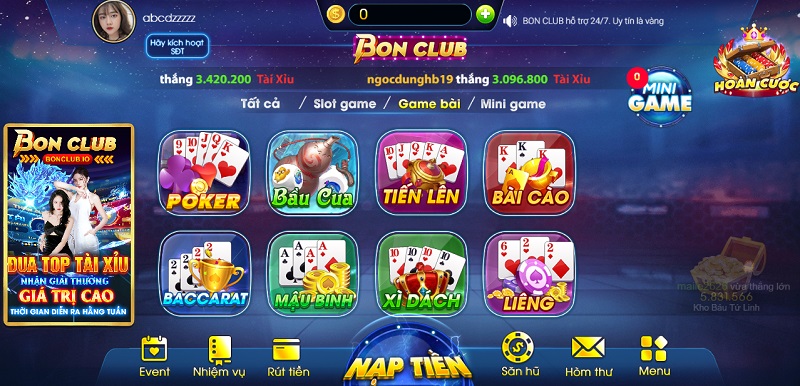 Game bài Bon Club