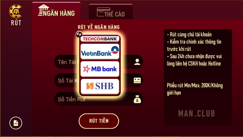 Các bước thực hiện rút tiền thắng cược nhanh chóng và an toàn nhất